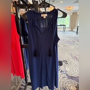 Michael Kors Navy Blue Sleeveless Dress